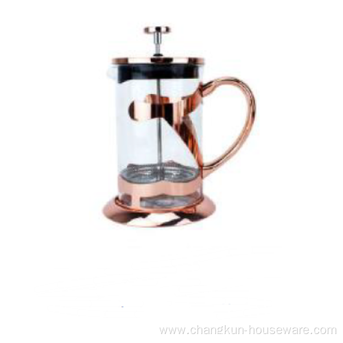 Glass French Press stainless steel plunger filter